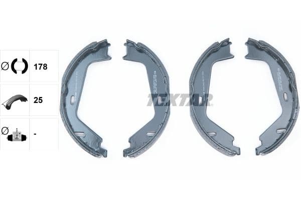 Set saboti frana, frana de mana TEXTAR 91081300