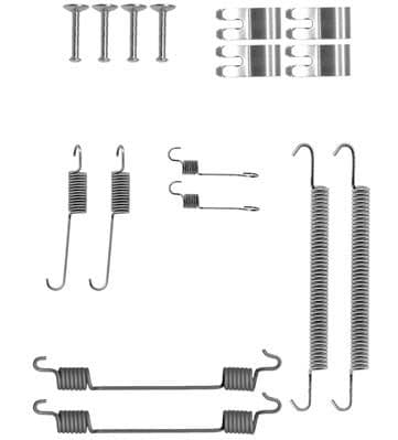 Set accesorii, sabot de frana METZGER 105-0029