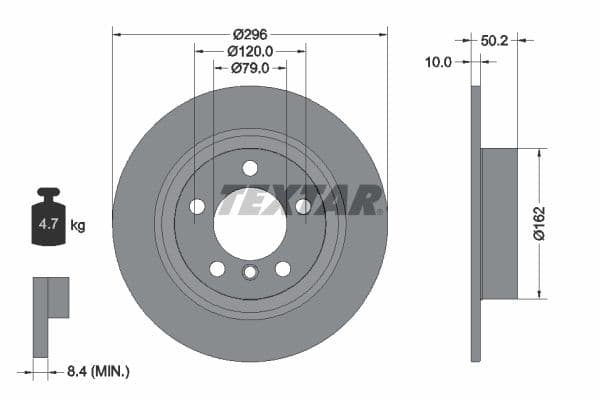 Disc frana TEXTAR PRO 92294003