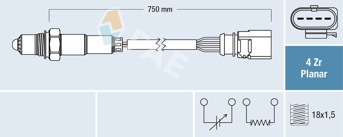 Sonda Lambda FAE 77910