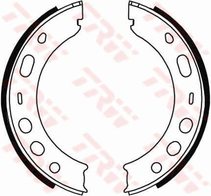 Set saboti frana, frana de mana TRW GS8706