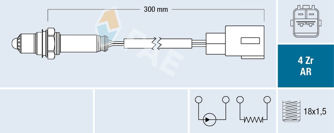 Sonda Lambda FAE 75621