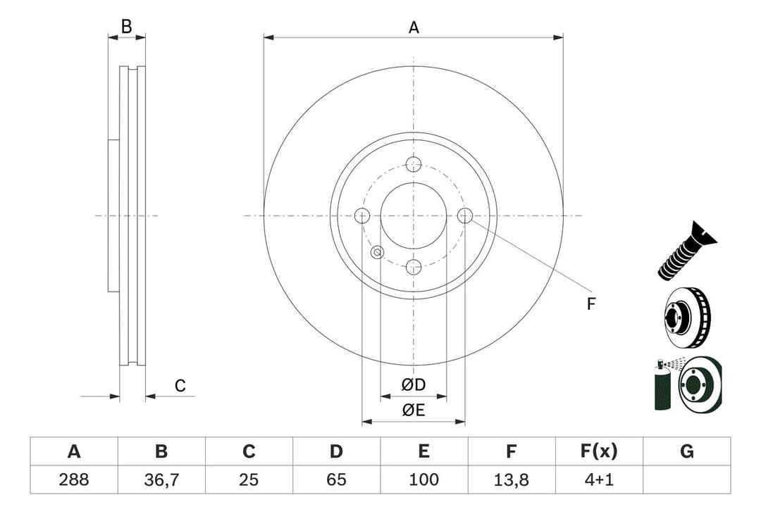 Disc frana BOSCH 0 986 479 E81