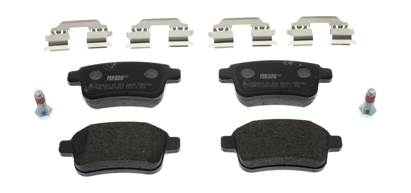 set placute frana,frana disc FERODO PREMIER ECO FRICTION FDB4186