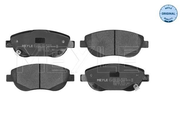 set placute frana,frana disc MEYLE -ORIGINAL: True to OE. 025 249 4619/W