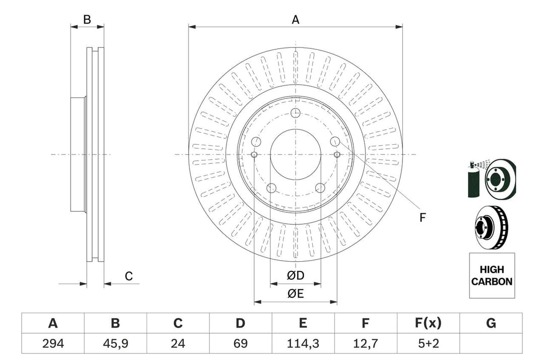 Disc frana BOSCH 0 986 479 E76
