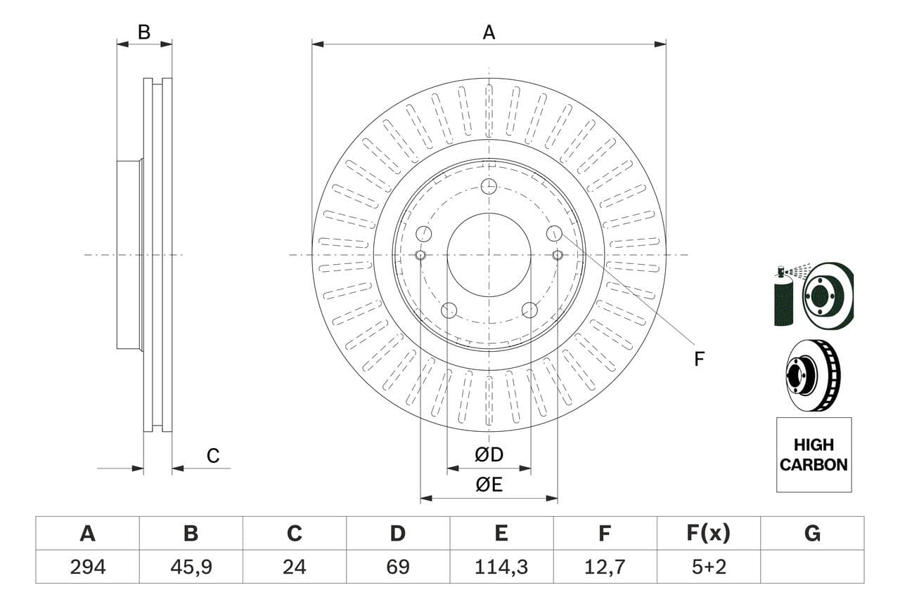 Disc frana BOSCH 0 986 479 E76