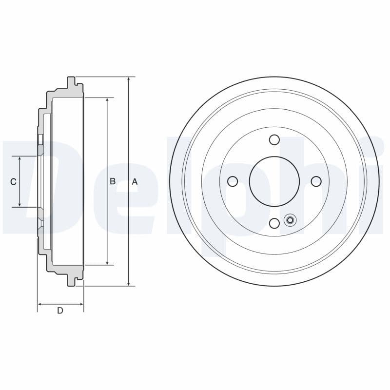 Tambur frana DELPHI BF592