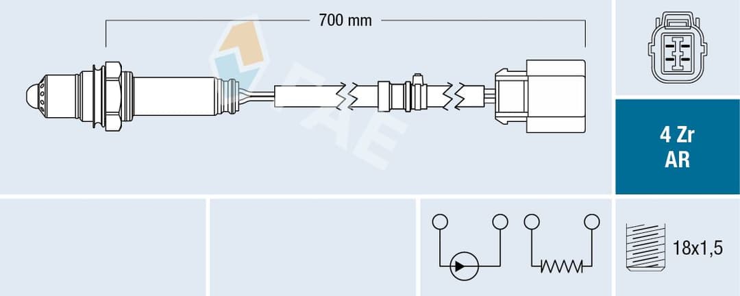 Sonda Lambda FAE 75609