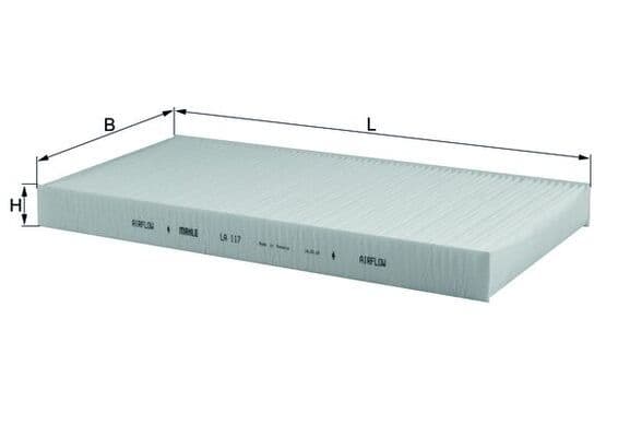 Filtru, aer habitaclu MAHLE LA 117