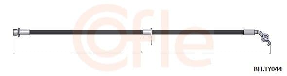 Furtun frana COFLE 92.BH.TY044