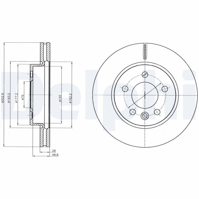 Disc frana DELPHI BG4343C