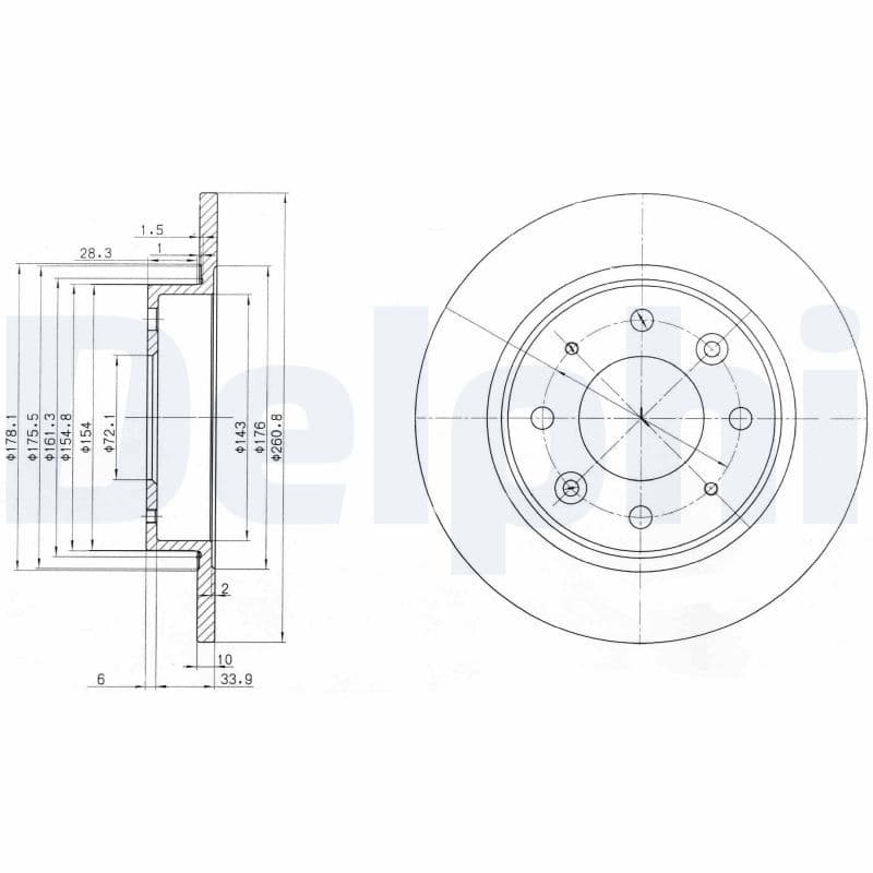 Disc frana DELPHI BG3336