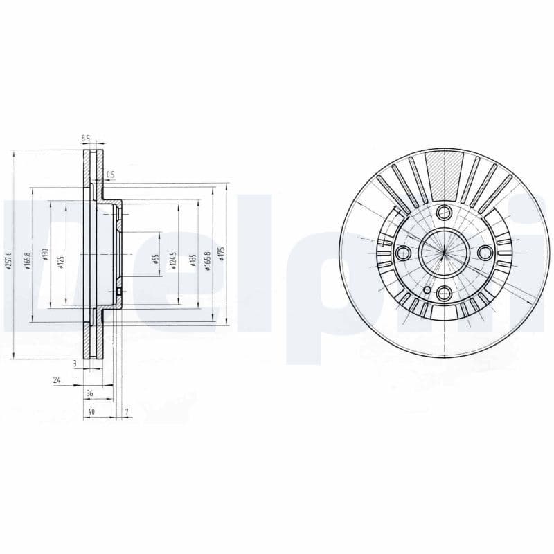 Disc frana DELPHI BG3509