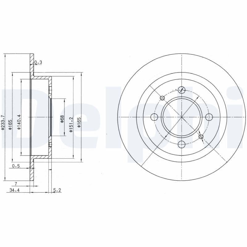 Disc frana DELPHI BG3126