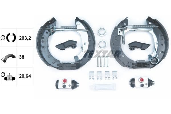 Set saboti frana TEXTAR Shoe Kit Pro 84059801