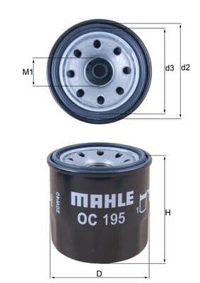 Filtru ulei MAHLE OC 195