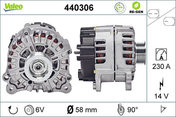 Generator / Alternator VALEO 440306