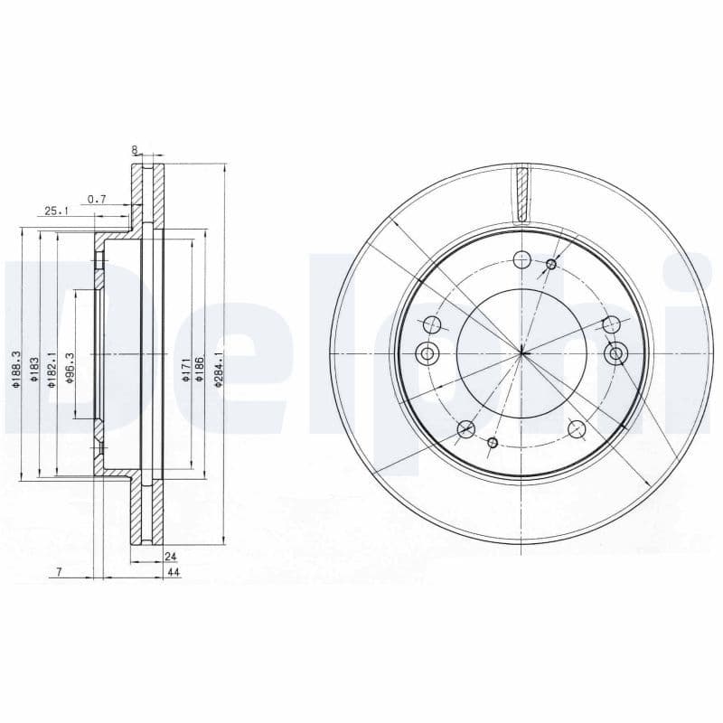 Disc frana DELPHI BG3226
