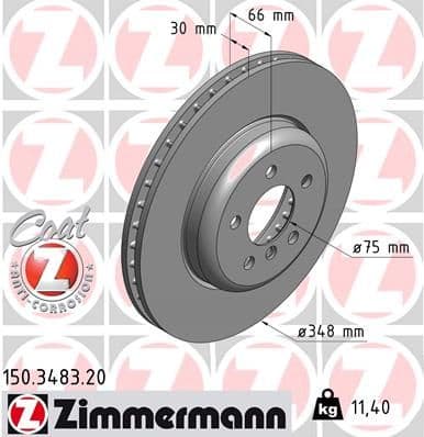 Disc frana ZIMMERMANN COAT Z 150.3483.20