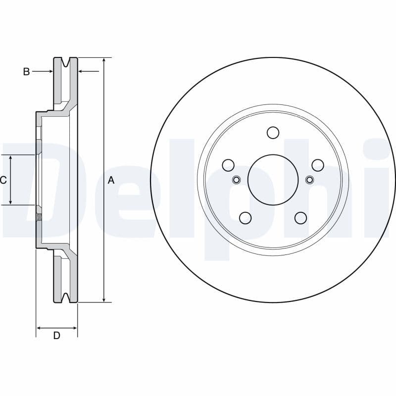 Disc frana DELPHI BG4952C