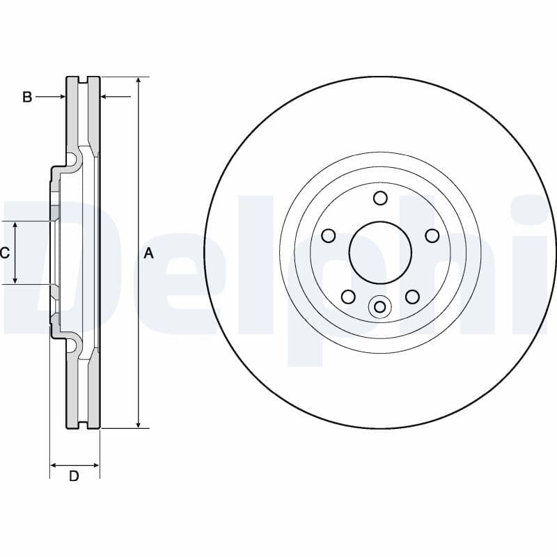 Disc frana DELPHI BG9167C