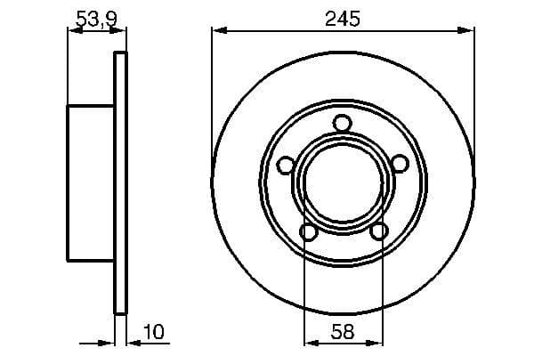 Disc frana BOSCH 0 986 478 461