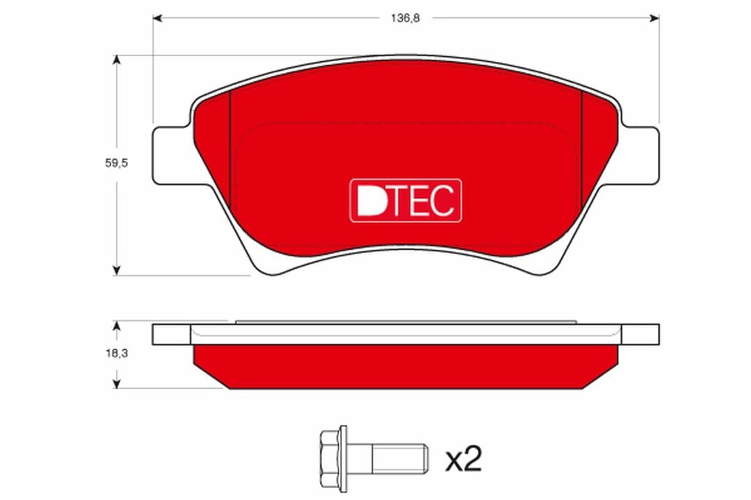 set placute frana,frana disc TRW DTEC COTEC GDB1552DTE