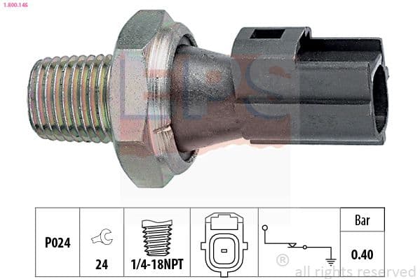 Senzor presiune ulei EPS Made in Italy - OE Equivalent 1.800.145