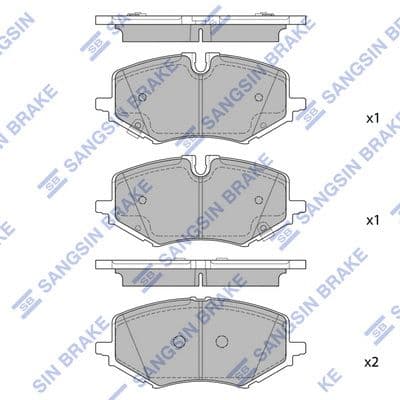 set placute frana,frana disc HI-Q SP4452