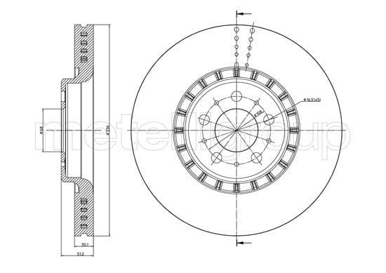 Disc frana METELLI 23-0974C