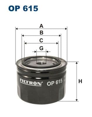 Filtru ulei FILTRON OP 615