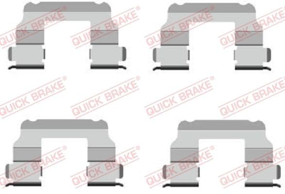 Set accesorii, placute frana QUICK BRAKE 109-1689