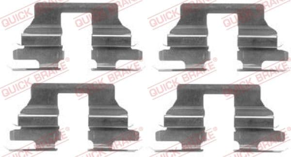 Set accesorii, placute frana QUICK BRAKE 109-1619