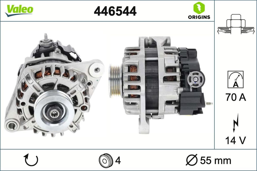 Generator / Alternator VALEO 446544
