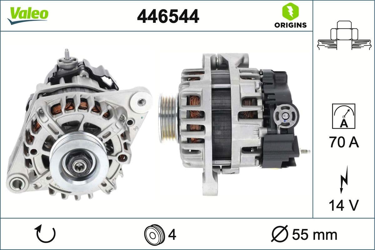Generator / Alternator VALEO 446544
