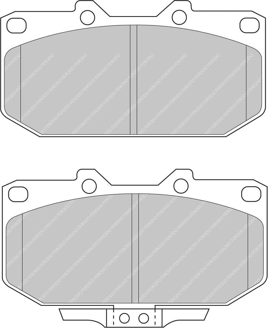 set placute frana,frana disc FERODO FDS986