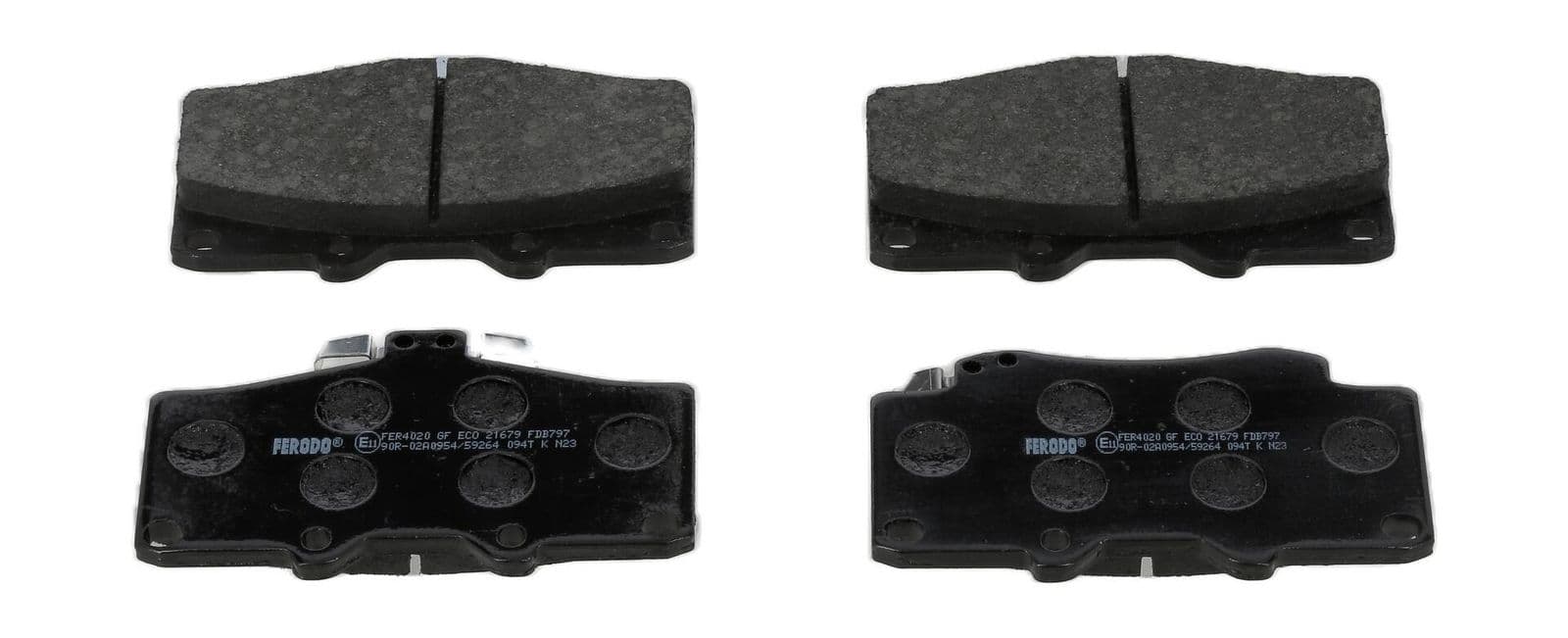 set placute frana,frana disc FERODO PREMIER ECO FRICTION FDB797