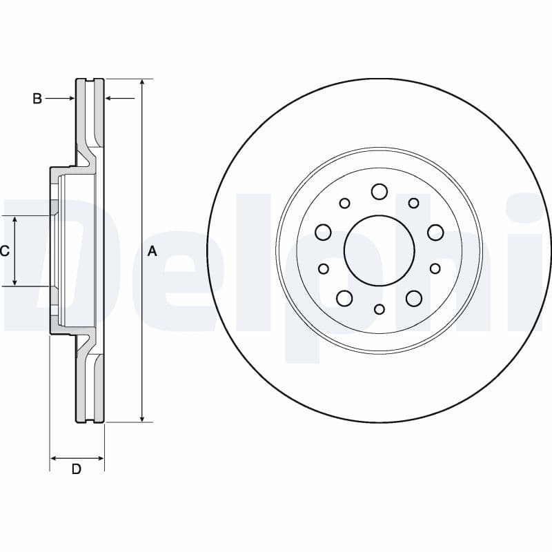 Disc frana DELPHI BG4797C