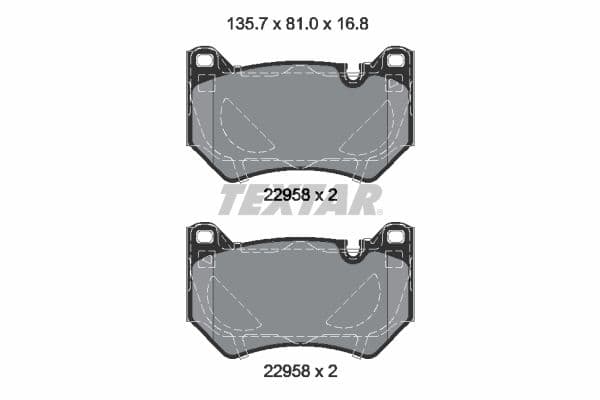 set placute frana,frana disc TEXTAR Q+ 2295801