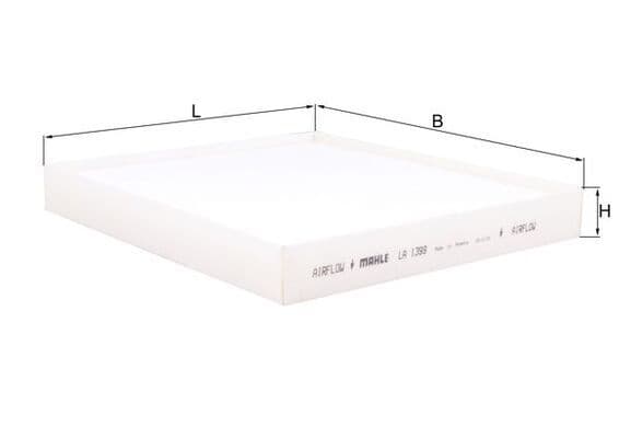 Filtru, aer habitaclu MAHLE LA 1399
