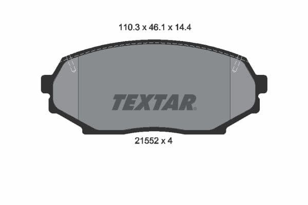 set placute frana,frana disc TEXTAR 2155202