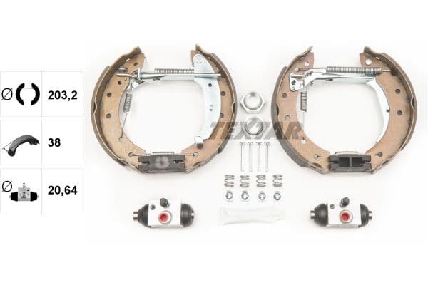 Set saboti frana TEXTAR Shoe Kit Pro 84048006