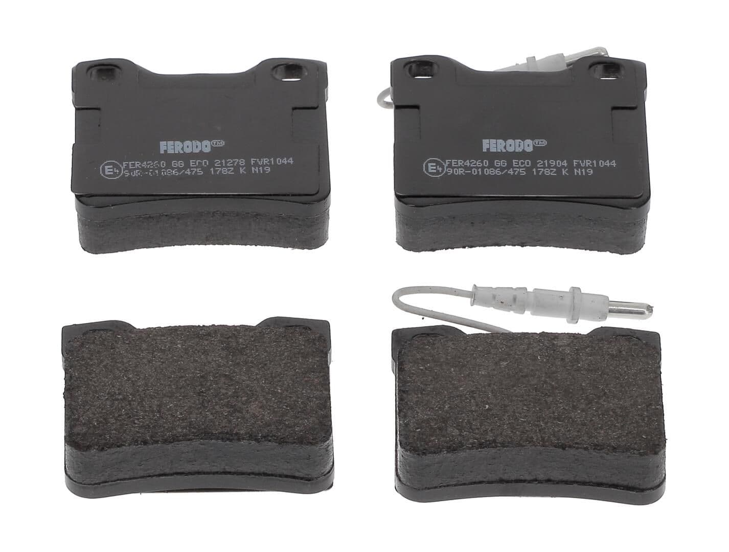 set placute frana,frana disc FERODO PREMIER ECO FRICTION FVR1044