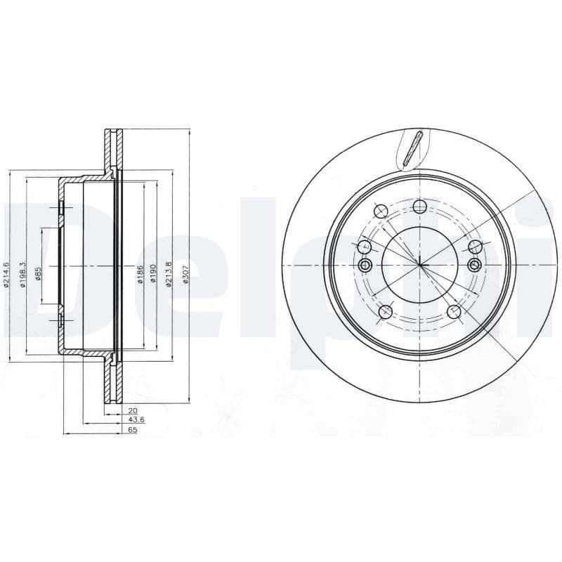 Disc frana DELPHI BG4273