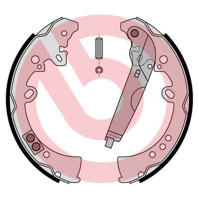 Set saboti frana BREMBO ESSENTIAL LINE S 83 570