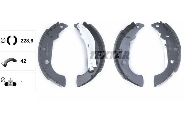 Set saboti frana TEXTAR 91056600