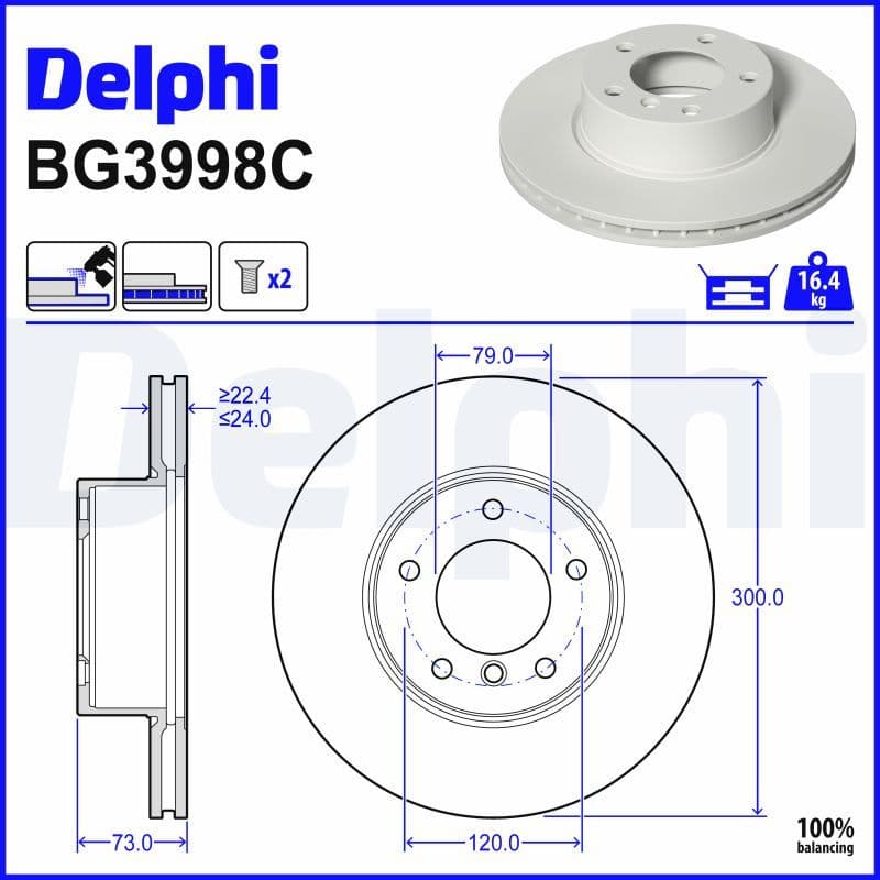 Disc frana DELPHI BG3998C