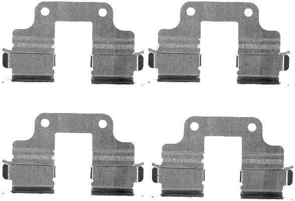 Set accesorii, placute frana TEXTAR 82074100