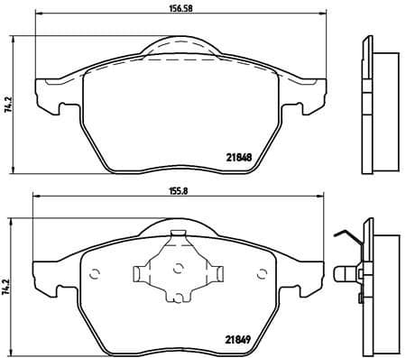 set placute frana,frana disc BREMBO PRIME LINE P 85 039